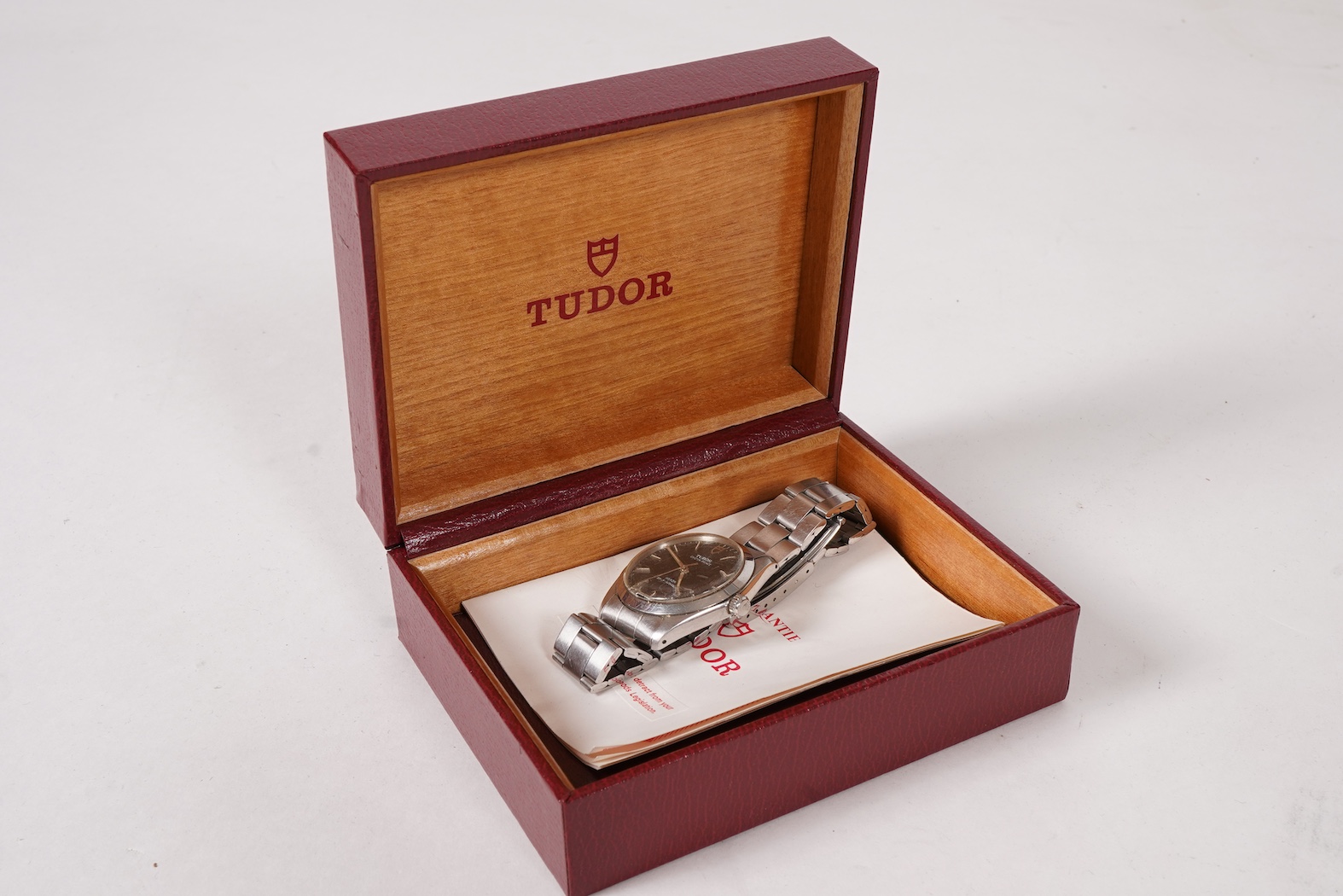 A gentleman's mid 1980's stainless steel Tudor Oyster Prince self-winding rotor wrist watch, on a stainless steel Tudor bracelet